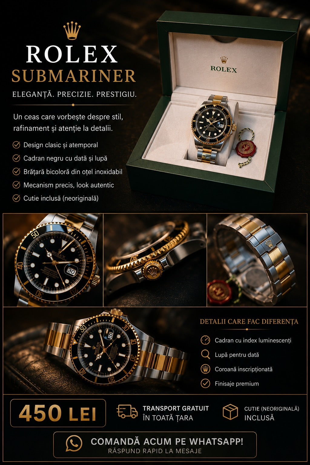 Rolex Submariner Date black