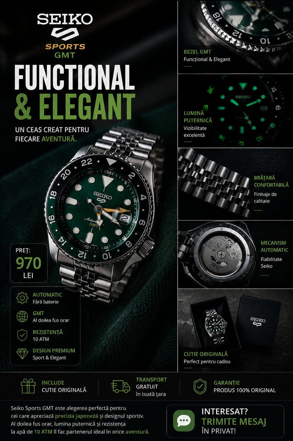 Seiko Sports GMT